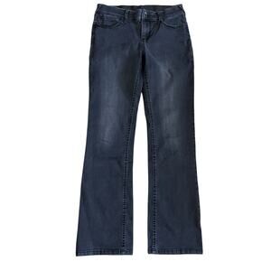 Natural Reflections Women’s 10 Ab Slimmer Stretch Straight Leg Black Jeans